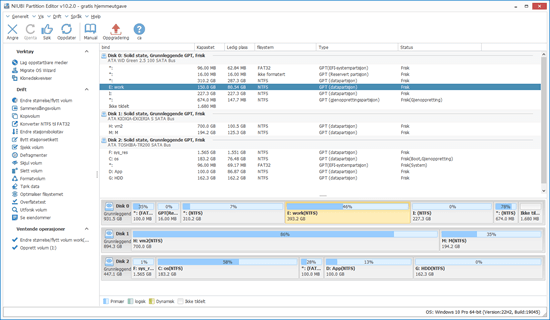 Gratis partisjonsprogramvare