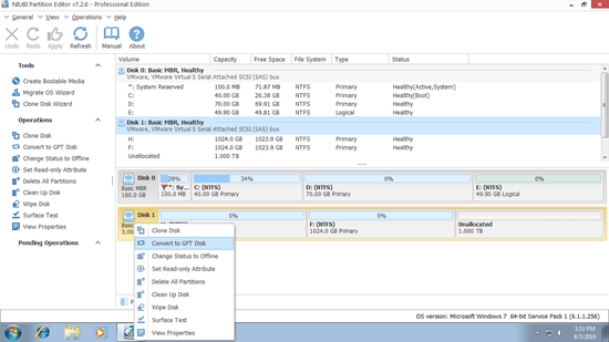 Enable Extend Volume